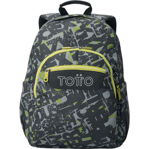 Foto de Mochila Escolar Totto Ma04 Acuarela Gris 