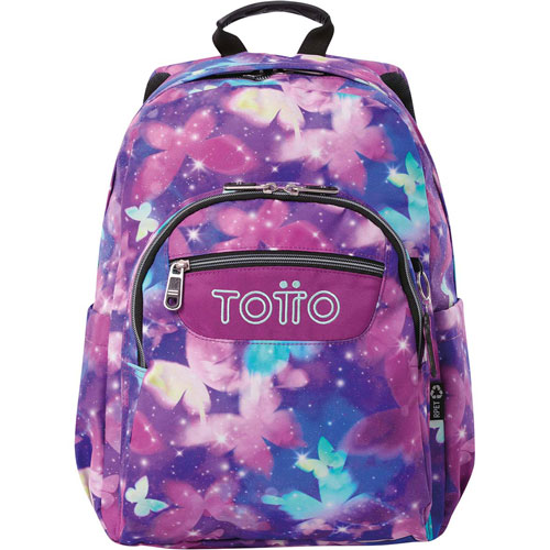 Foto de Mochila Escolar Totto Ma04 Acuarela Morado 
