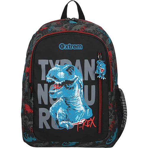 Foto de Mochila Escolar Xtrem Logan Black Dino 
