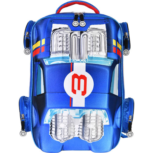 Foto de Mochila Escolar Yadatex Hws014 Hot Wheels Azul 