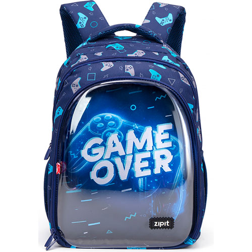 Foto de Mochila Escolar Zipit Clear Top Game Over 