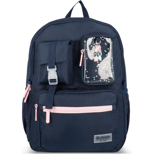 Foto de Mochila Juvenil Xtrem Cleveland 5Xt Azul/Rosa 