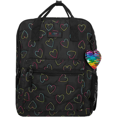 Foto de Mochila Juvenil Xtrem Leia 5Xt Negro Corazon 