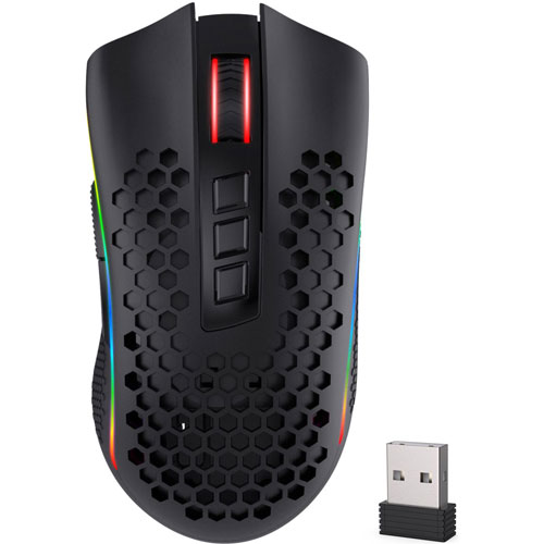 Foto de MOUSE GAMER REDRAGON STORM PRO WIRELESS/WIRED NEGRO 