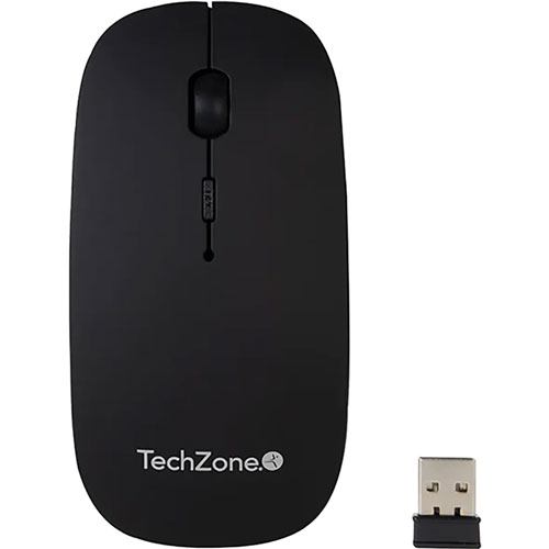 Foto de Mouse Techzone tz18MOUINAMP-NG + pad negro 