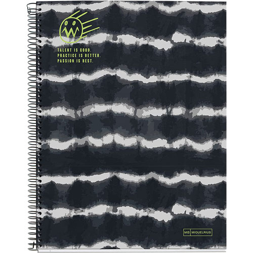 Foto de CUADERNO PROFESIONAL MIQUELRIUS BLACK TIE DYE DB CUADRO CHICO 140 HOJAS 