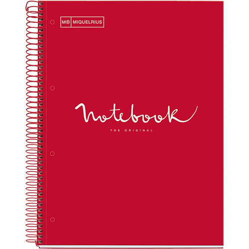 Foto de CUADERNO PROFESIONAL PASTA DURA MIQUELRIUS EMOTIONS ROJO DOTS 80 HOJAS 