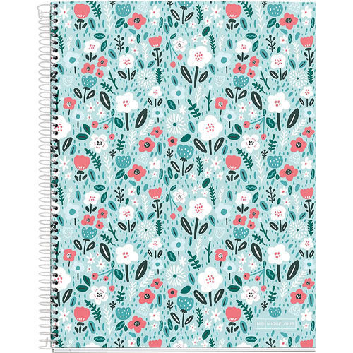 Foto de CUADERNO PROFESIONAL MIQUELRIUS MINT FLOWERS DB RAYA 120 HOJAS 