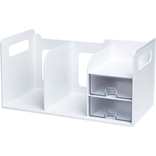 Foto de Organizador Escritor Ag Box Con 2 Divisiones Blanco 