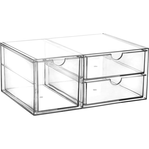 Foto de Organizador Tengone 25.5X17.5X10.5 3 Cajones Cristal 