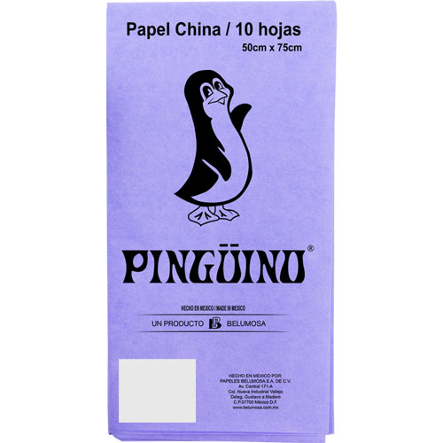 Foto de Papel China 50X75Cm 18 Gr Con 10 Pliegos Lila 