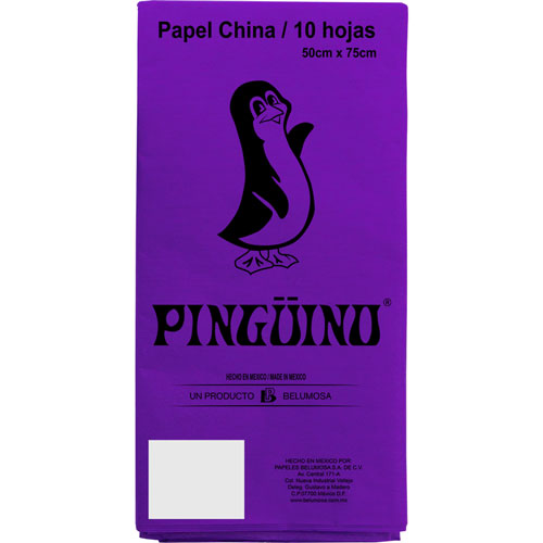 Foto de Papel China 50X75Cm 18 Gr Con 10 Pliegos Morado 