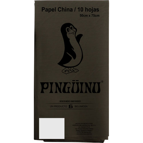 Foto de Papel China 50X75Cm 18 Gr Con 10 Pliegos Negro 