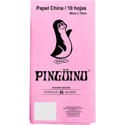 Foto de Papel China 50X75Cm 18 Gr Con 10 Pliegos Rosa Palido 