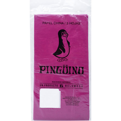 Foto de Papel China 50X75Cm 18 Gr Con 3 Pliegos Rojo Burdeos 