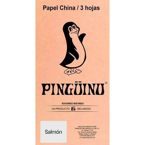 Foto de Papel China Con 3 Pliegos Salmon 50X75Cm 18Gr 