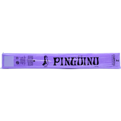Foto de Papel Crepe Pinguino .50X2 Metros Con 2 Pliegos Lila 