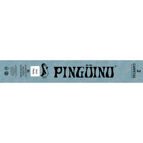 Foto de Papel Crepe Pinguino .50X2M Con 2 Pliegos Aperlado Azul 