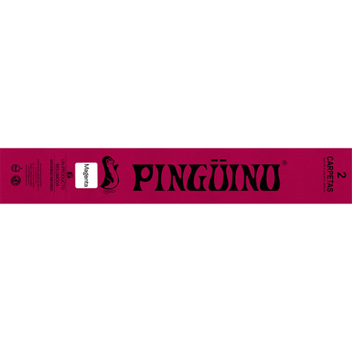 Foto de Papel Crepe Pinguino .50X2M Con 2 Pliegos Aperlado Magenta 