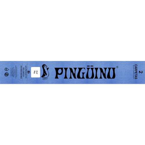 Foto de Papel Crepe Pinguino .50X2M Con 2 Pliegos Azul Rey 
