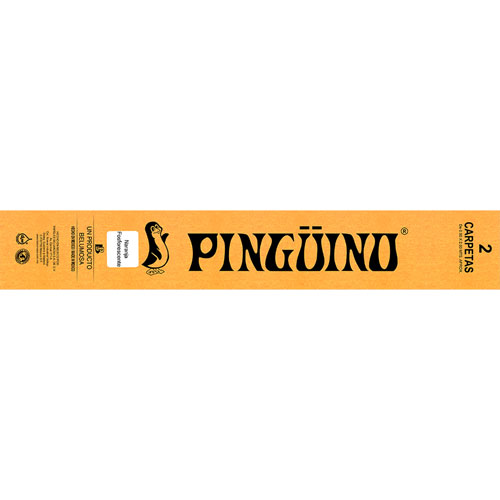 Foto de Papel Crepe Pinguino .50X2M Con 2 Pliegos Fosforescente Naranja 