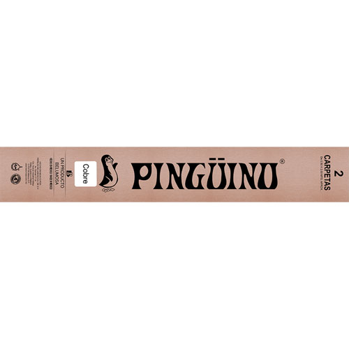 Foto de Papel Crepe Pinguino .50X2M Con 2 Pliegos Metalico Cobre 