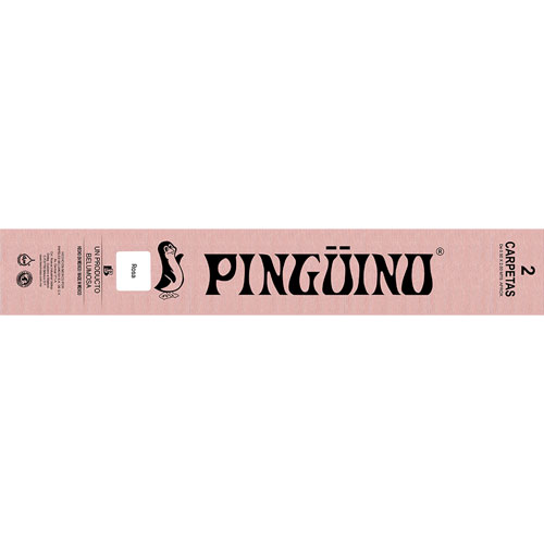 Foto de Papel Crepe Pinguino .50X2M Con 2 Pliegos Rosa 