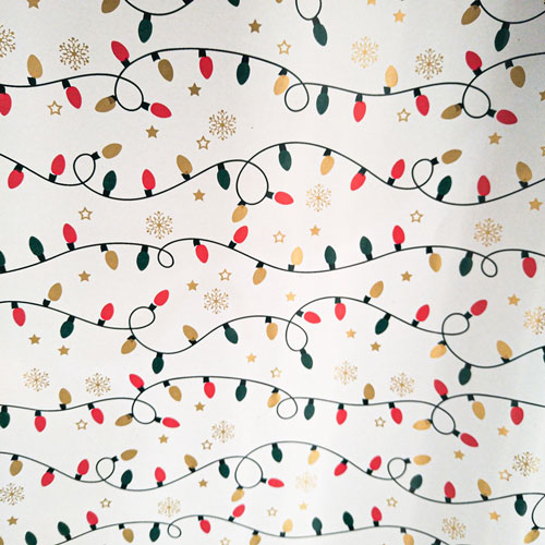 Foto de Papel Fantasia Navideño Wa 70 Cm X 10 M Fest Lights 