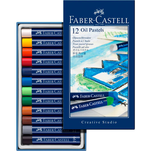 Tiza Pastel Oleo Faber-Castell X 12 Unidades