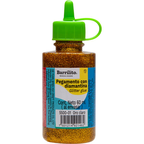 Foto de Pegamento Con Diamantina Barrilito 60Ml Oro 
