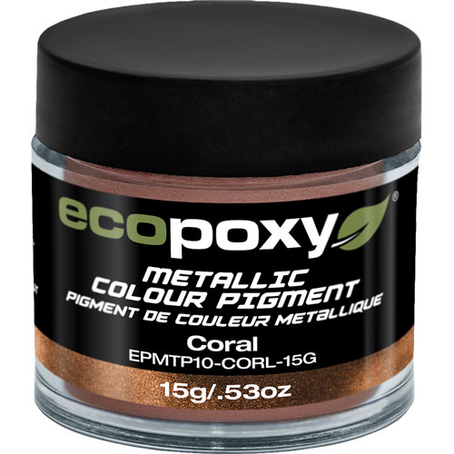 Foto de Pigmento Metálico Ecopoxy Café Coral 15GR EPMTP10 