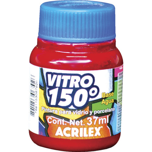 Foto de Pintura Para Manualidad Acrilex Vitro 150 37ml Rojo Escarlata 