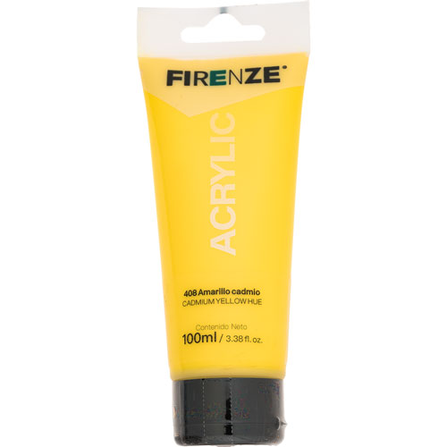 Foto de Pintura acrílica Firenze 100 ml amarillo cadmio 