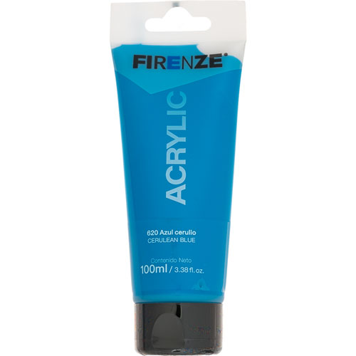 Foto de Pintura acrílica Firenze 100 ml azul cerulio 