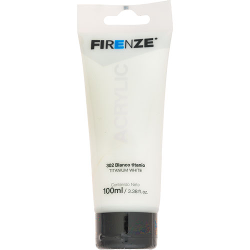 Foto de Pintura acrílica Firenze 100 ml blanco titanio 