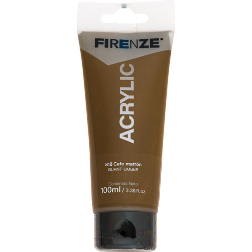 Foto de Pintura acrílica Firenze 100 ml café marron 