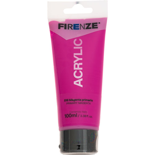 Foto de Pintura acrílica Firenze 100 ml magenta primario 