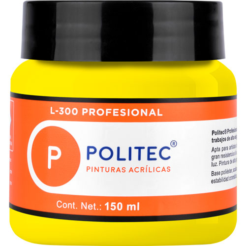 Foto de Pintura Acrilica L-300 Profesional Amarillo Medio 150 ml 