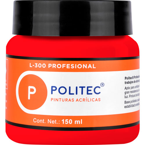 Foto de Pintura Acrilica L-300 Profesional Rojo Permanente 150 ml 