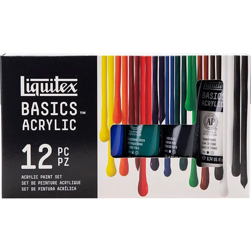 Foto de Pintura acrílica Liquitex básico 22 ml caja con 12 piezas 