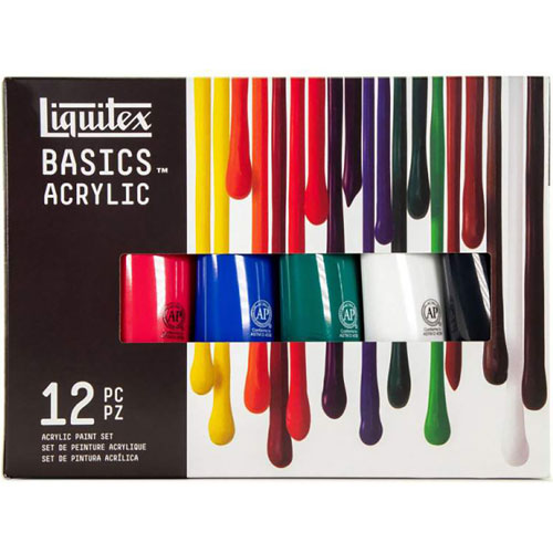 Set pintura acrilica Liquitex Basics 36 tubos