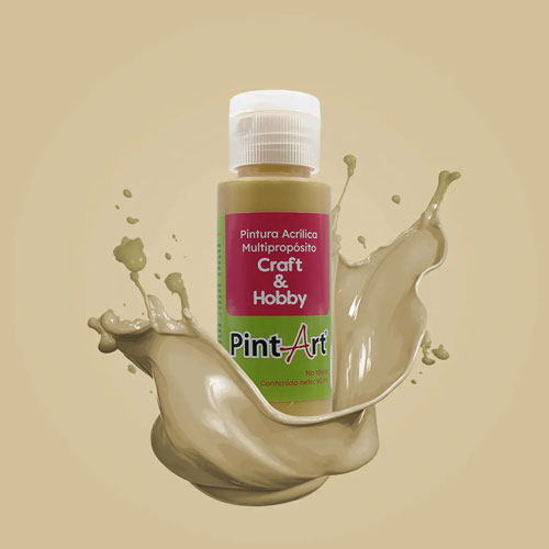 Foto de Pintura Acrílica Metálico Multipropósito 60Ml 826 Oro Rico 