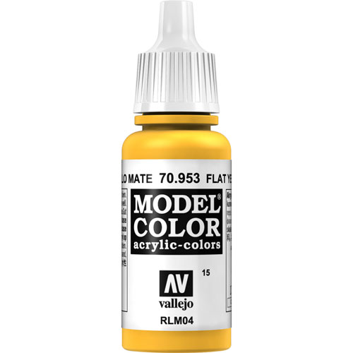 Foto de Pintura Acrílica Color Amarillo Mate Vallejo Model 17 ML 