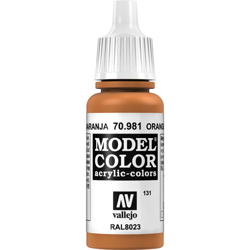 Foto de Pintura Acrílica Color Marrón Naranja Vallejo Model 17 ML 