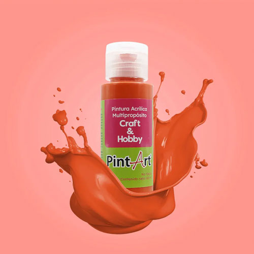 Foto de Pintura Acrílica Multipropósito 60Ml 204 Naranja 