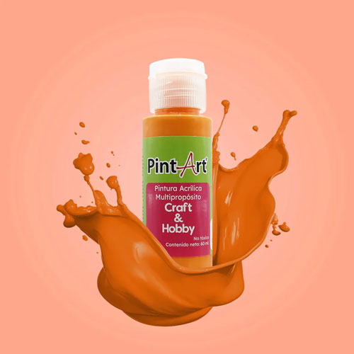 Foto de Pintura Acrílica Multipropósito 60Ml 207 Mandarina 