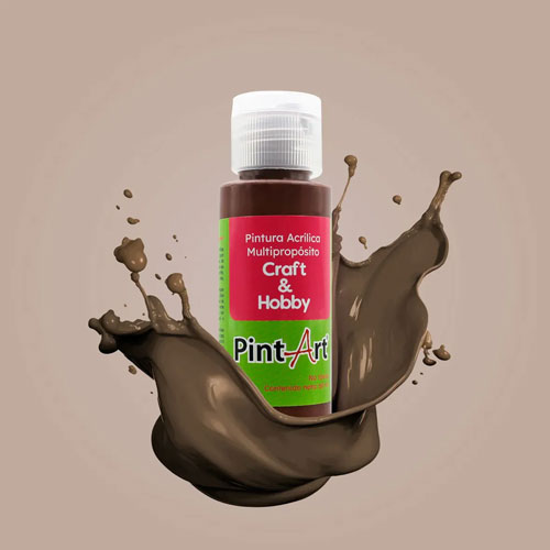 Foto de Pintura Acrílica Multipropósito 60Ml 304 Marrón Oscuro 