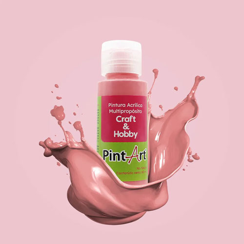 Foto de Pintura Acrílica Multipropósito 60Ml 908 Rosa Medio 