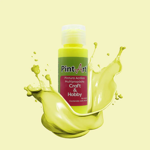 Foto de Pintura Acrílica Multipropósito 60Ml 980 Amarillo Neón 