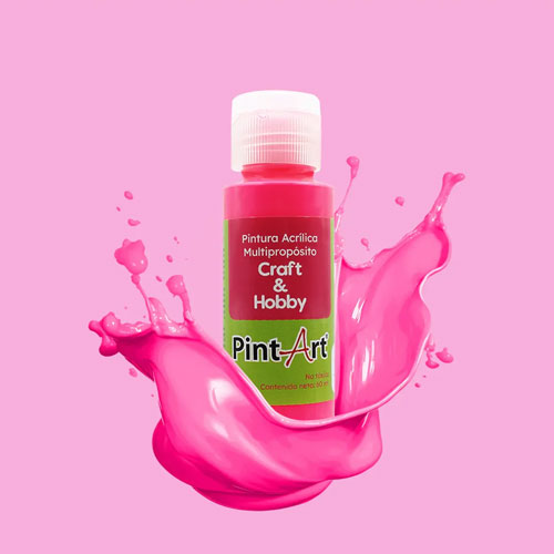 Foto de Pintura Acrílica Multipropósito 60Ml 983 Rosa Neón 